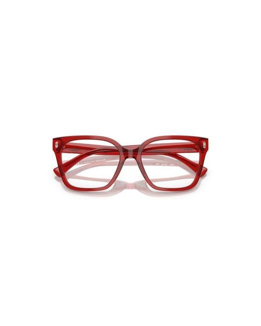 Ralph Red 53Mm Square Optical Glasses