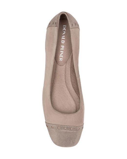 Donald J Pliner Brown Cap Toe Pump