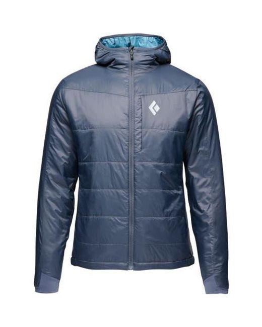 Black Diamond Blue Solution Hooded Jacket for men
