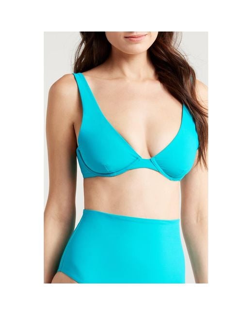 Bondi Born Blue Gracie Underwire Bikini Top