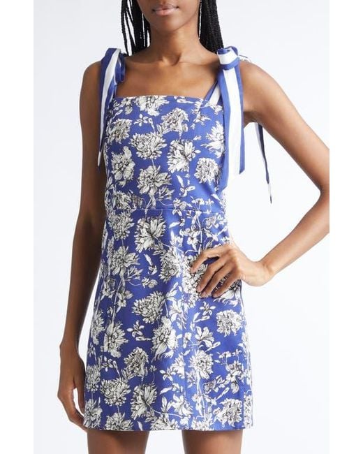 alice and olivia maryann tie shoulder mini dress Alice and Olivia Alice + Olivia Maryann Tie Shoulder Mini Dress
