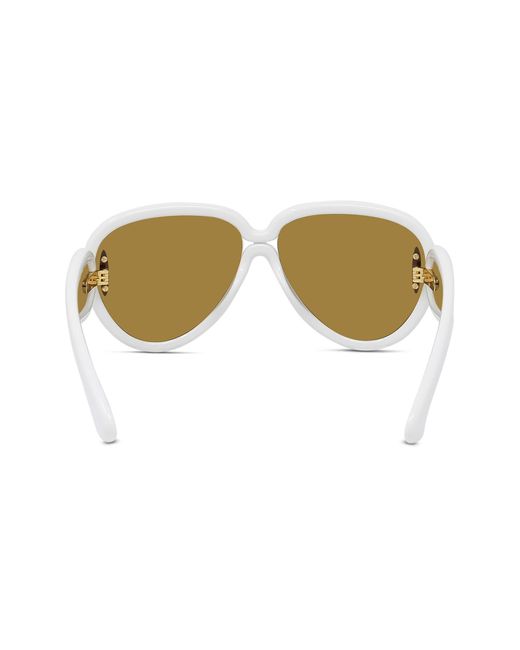 Loewe Multicolor Anagram 65mm Oversized Pilot Mask Sunglasses