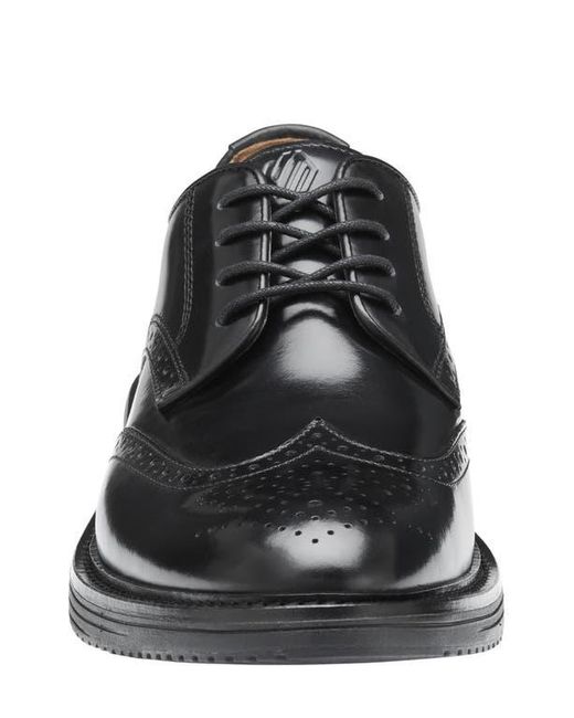 Johnston & Murphy Black Upton Wingtip Derby for men