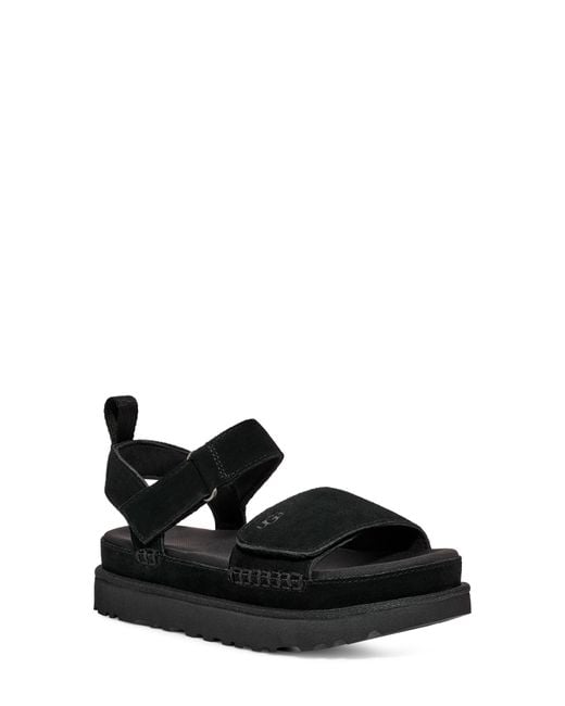 Ugg Black Goldenstar Platform Sandal