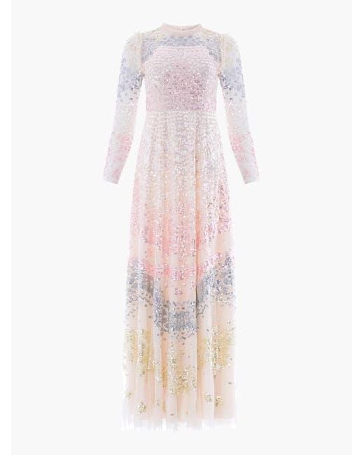 Needle & Thread Pink Angeline Sequin Gown