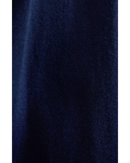 Bugatchi Blue Tipped Cotton & Silk Pocket Polo Sweater for men