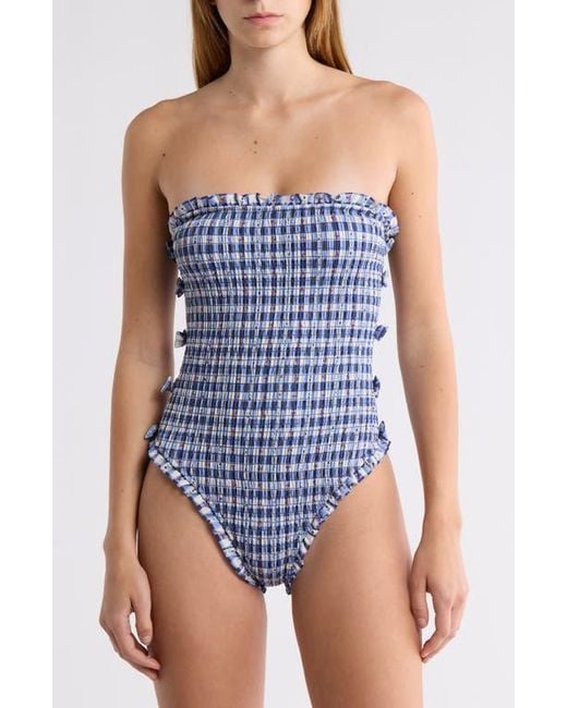 Damson madder ワンピース Damson Madder Women's Tashi One-Piece Swimsuit | $73.90