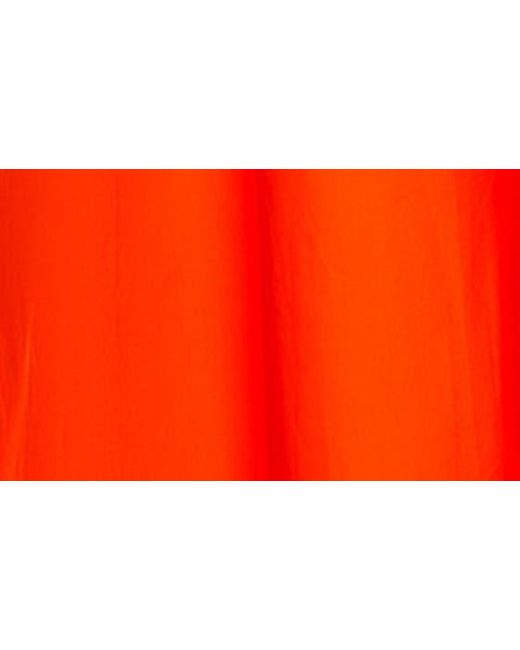Susana Monaco Orange Cutout Cotton Poplin Maxi Sundress