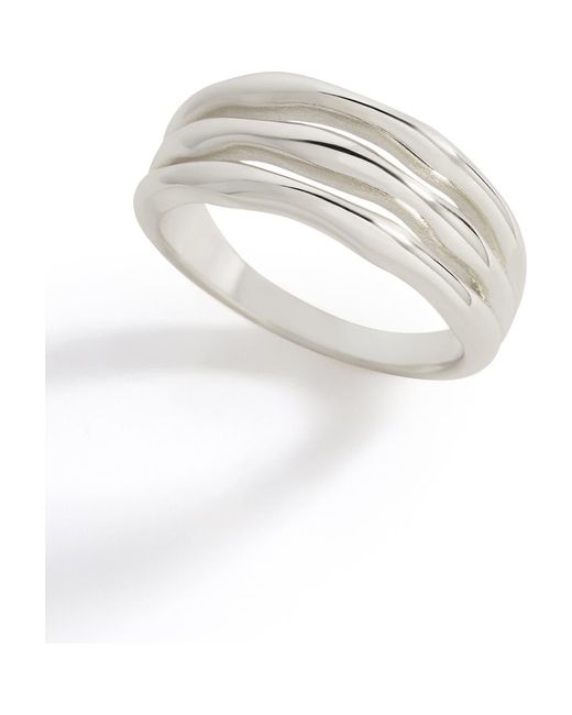 Mint & Lily White Triple Ring