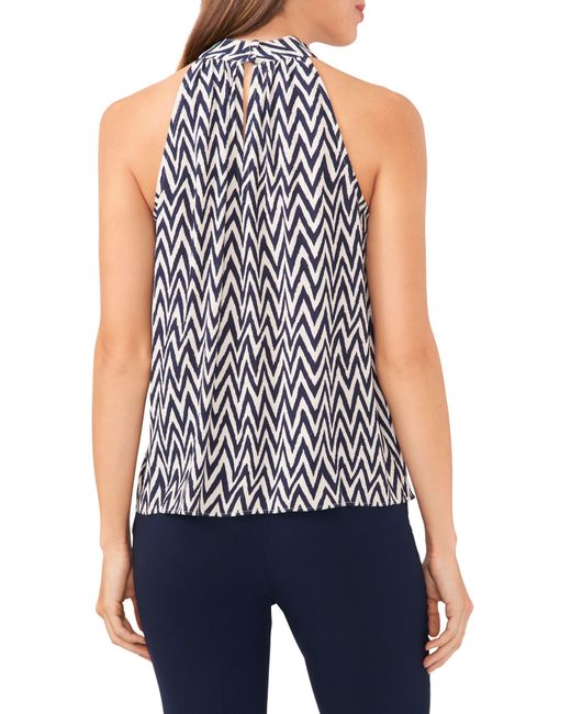 Halogen® Blue Halogen(r) Print Sleeveless Top