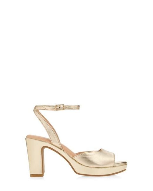 Cordani Metallic Vita Ankle Strap Platform Sandal