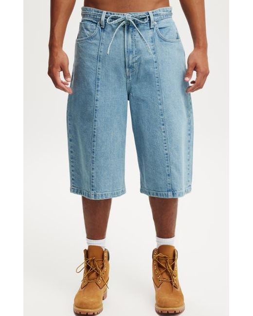 Cotton On Blue Super Baggy Jort for men