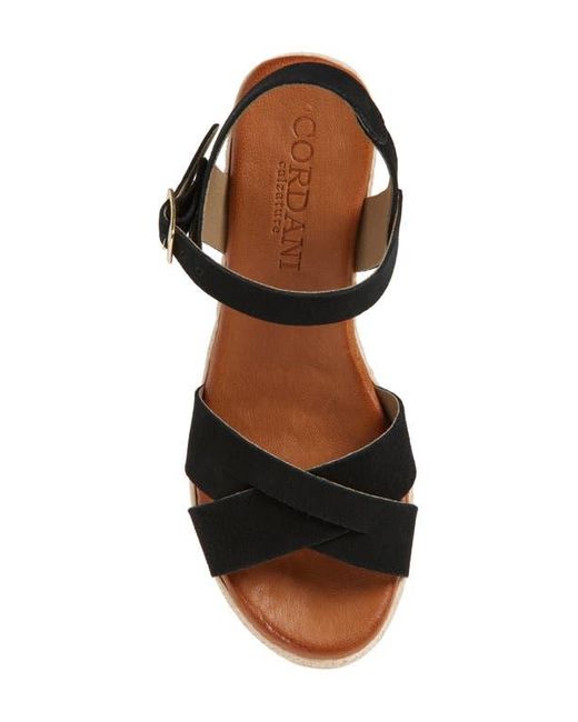 Cordani Multicolor Bazil Espadrille Ankle Strap Platform Wedge Sandal