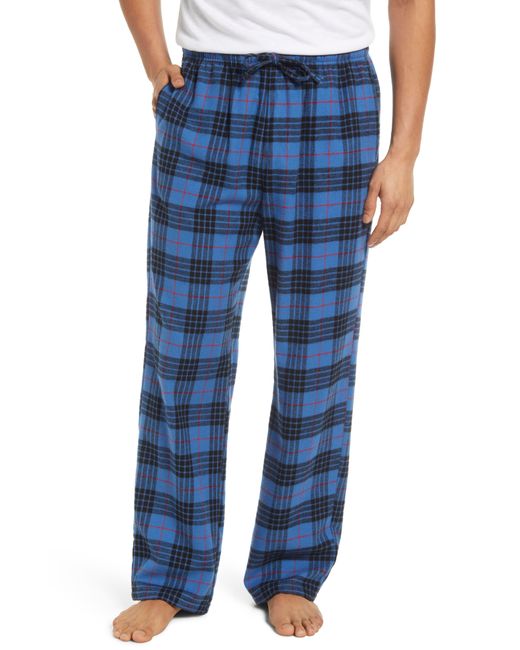 L.L. Bean Scotch Plaid Flannel Pajama Pants in Blue for Men | Lyst