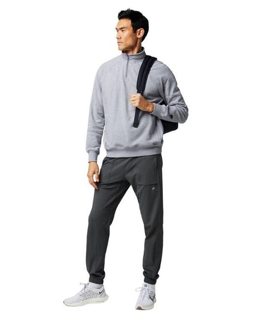 Fabletics Gray The Year Round Terry Quarter Zip for men