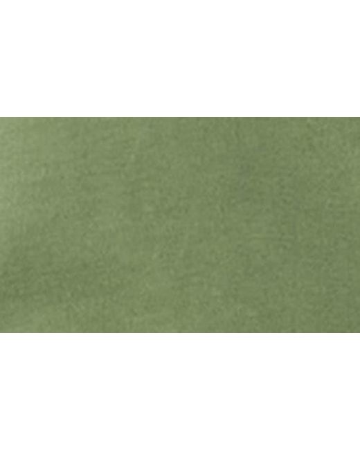 Dee Ocleppo Green Anastasia Center Ruched Cotton Blend Top