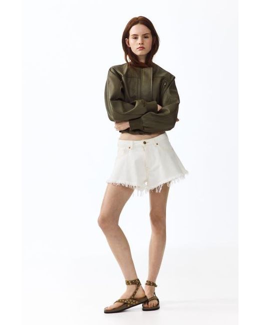 H&M Brown Coated Bomber Jacket
