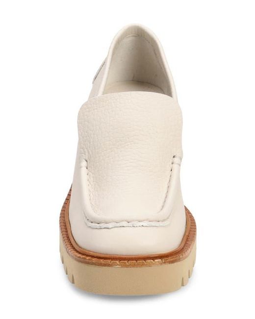 Pedro Garcia Natural Zavanna Block Heel Loafer