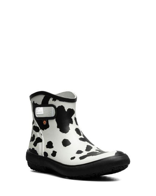 Bogs Black Patch Waterproof Rain Boot