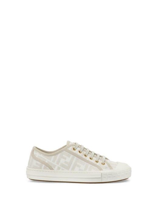 Fendi White Ff Domino Sneaker