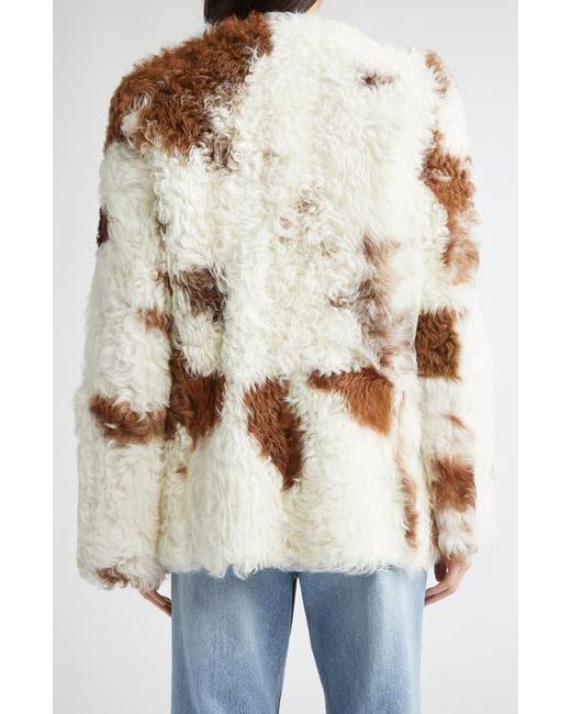 Zimmermann Natural Hypnotic Spot Genuine Shearling Jacket