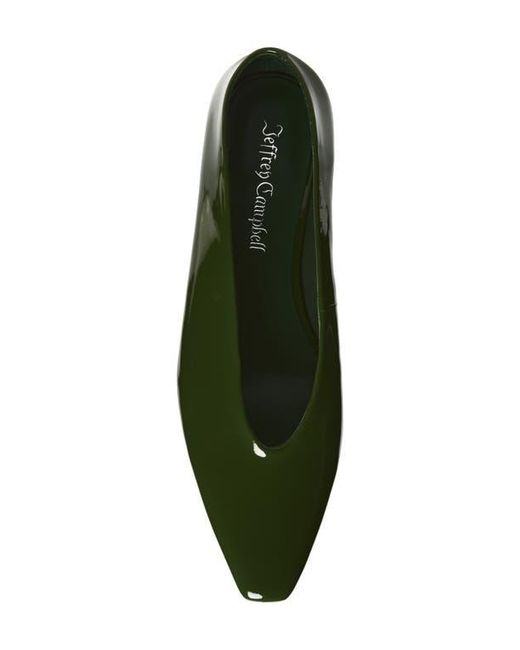 Jeffrey Campbell Green Hinted Pointed Toe Flat