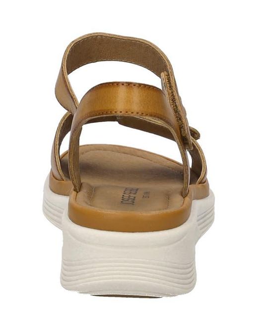 Josef Seibel Yellow Severan Ankle Strap Platform Wedge Sandal