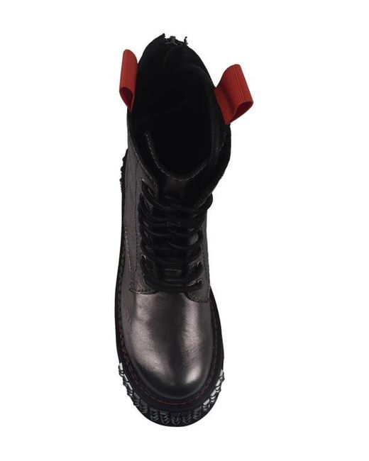 Zigi Black Leysa Studded Platform Combat Boot