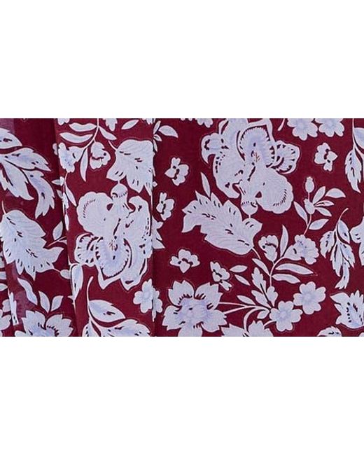 Vici Collection Red Enchanting Floral Ruffle Maxi Dress