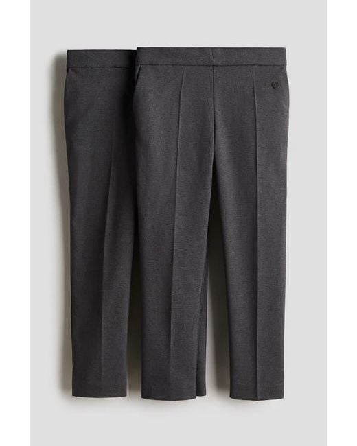 H&M Black 2-Pack School Trousers