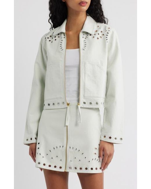 Cleobella White Adare Eyelet Jacket