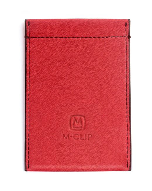 M-clip Red M-clip Rfid Card Case for men