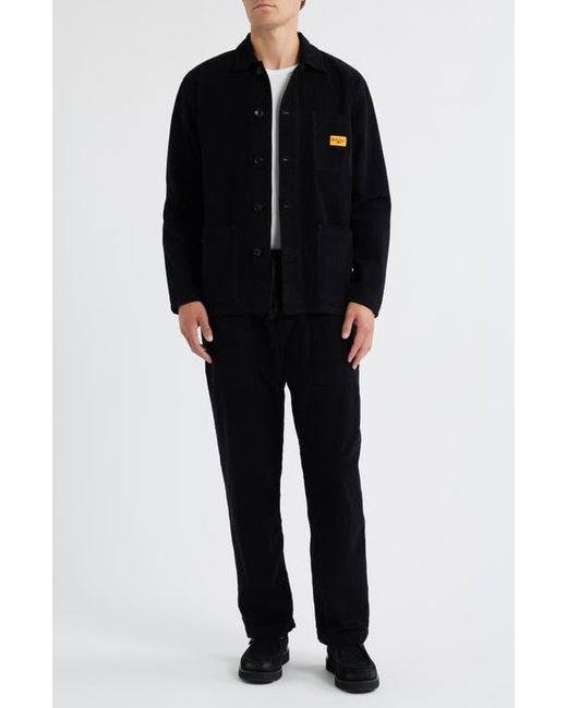 Service Works Black Organic Cotton Corduroy Button-Up Chore Coat for men