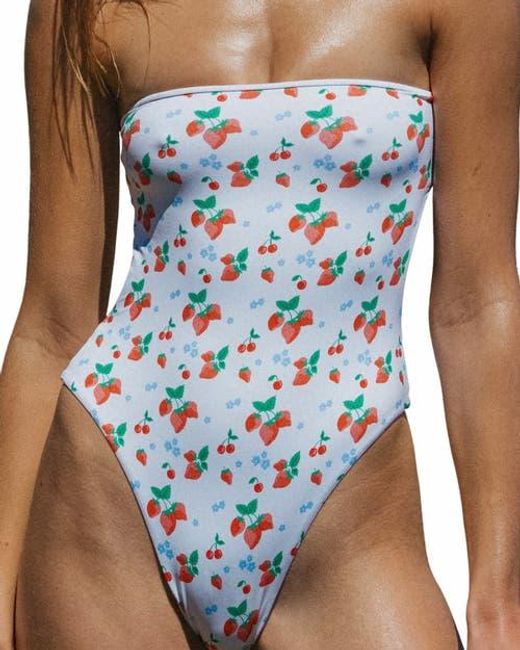 Bright Swimwear Blue Ruby One Piece