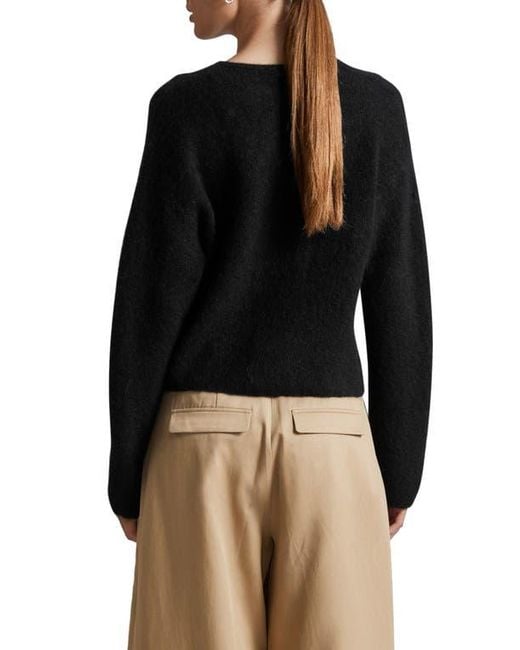 & Other Stories Black Alpaca Blend Cardigan