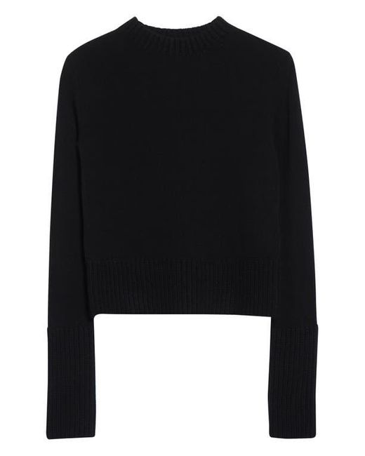 Sacai Black Crewneck Wool Sweater