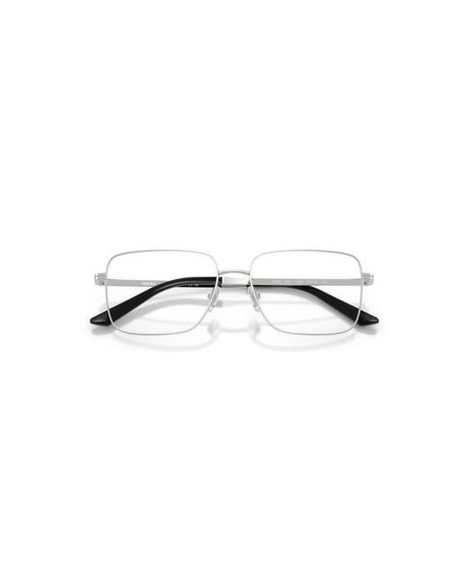 Versace Metallic 57Mm Rectangle Optical Glasses for men