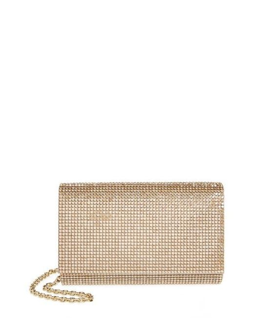 Judith Leiber Natural Fizzy Beaded Clutch