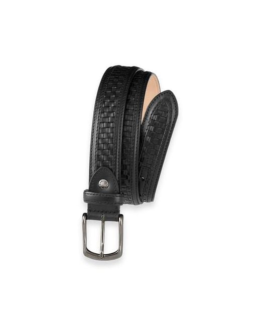 Paul Fredrick Black Everett Belt for men