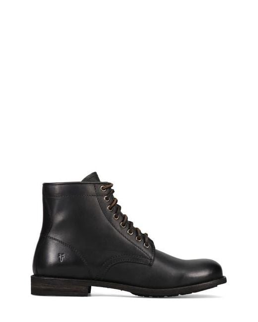 Frye Black Tyler Flex Lace-Up Boot for men