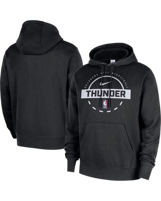 Nike Black Oklahoma City Thunder 2025/26 Authentic Practice Club Pullover Hoodie for men
