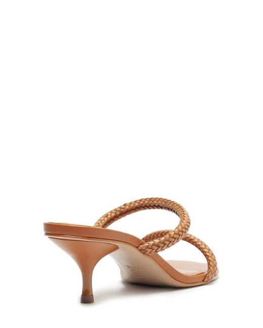 SCHUTZ SHOES Multicolor Taliah Woven Strap Kitten Heel Slide Sandal