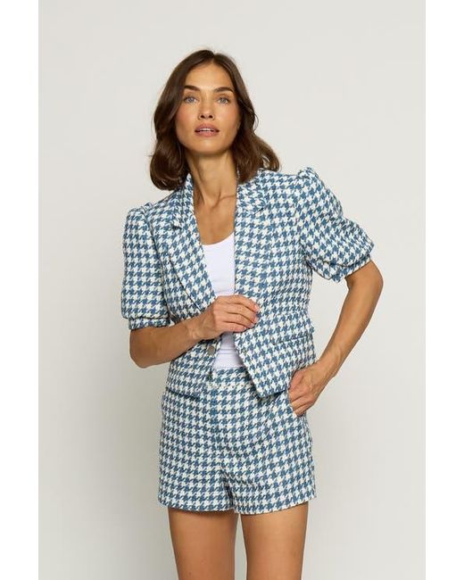 Central Park West Blue Blazer Top