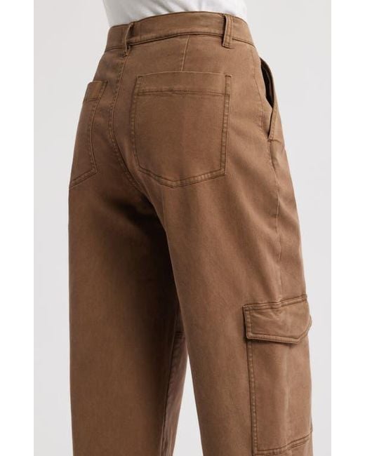 FRAME Brown The Station Crop Cargo Pants