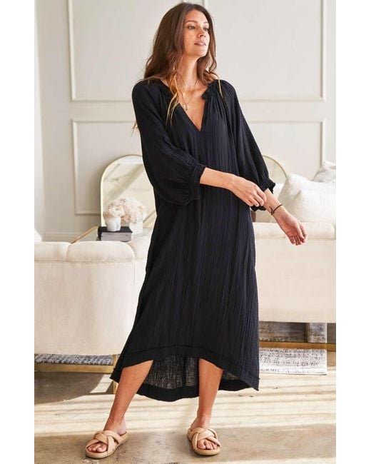 black gauze dress GAUZE DRESS – Fallon's main image 1