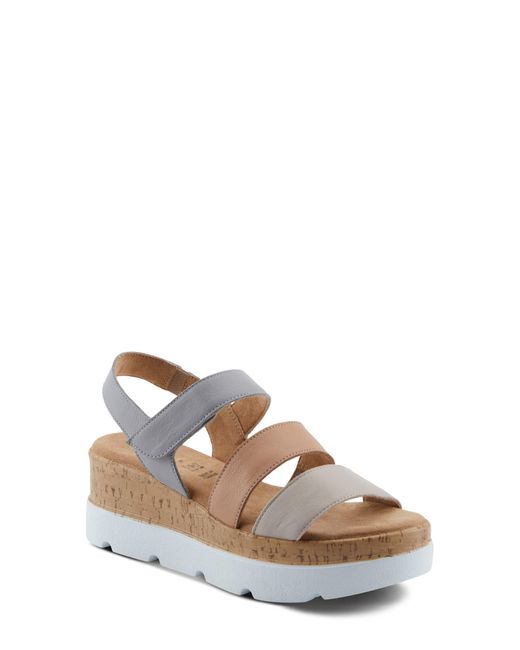 Spring Step Multicolor Acey Wedge Platform Sandal