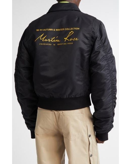 Martine Rose Multicolor Shrunken Bomber Jacket for men