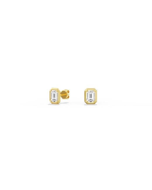 Everlee Metallic Frame Emerald Lab Diamond Studs