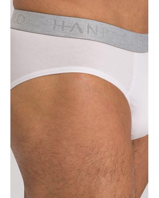 Hanro White Cotton Essentials 2-Pack Cotton Briefs for men