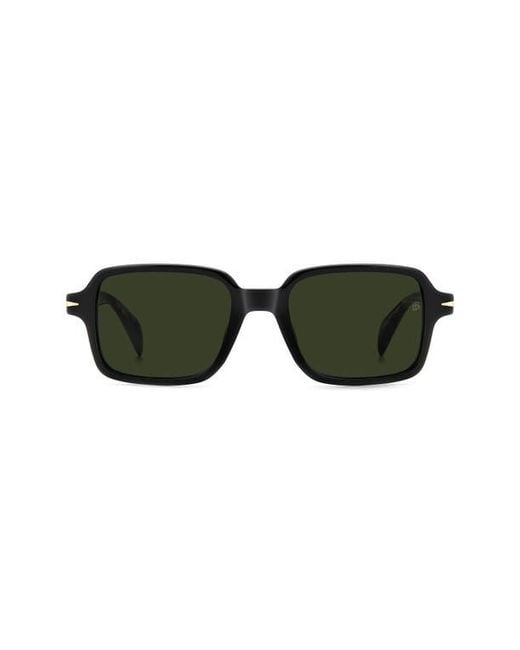 David Beckham Green 51Mm Rectangular Sunglasses for men